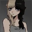 isabel's avatar: a drawn girl with long blonde hair and a dark top